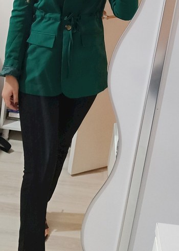 Yeşil Kadın Blazer Ceket