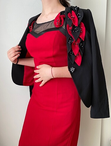 Güzelyalı blazer elbise takım