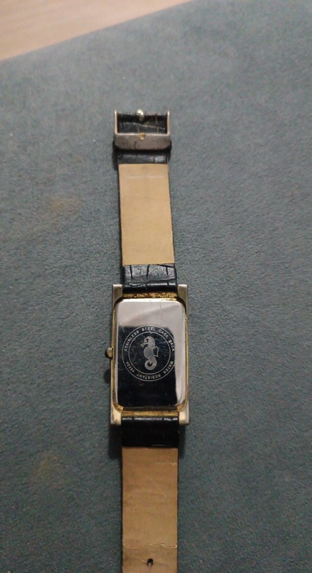 Altın Renkli Denizatı Desenli Kadın Saat - Görsel 3