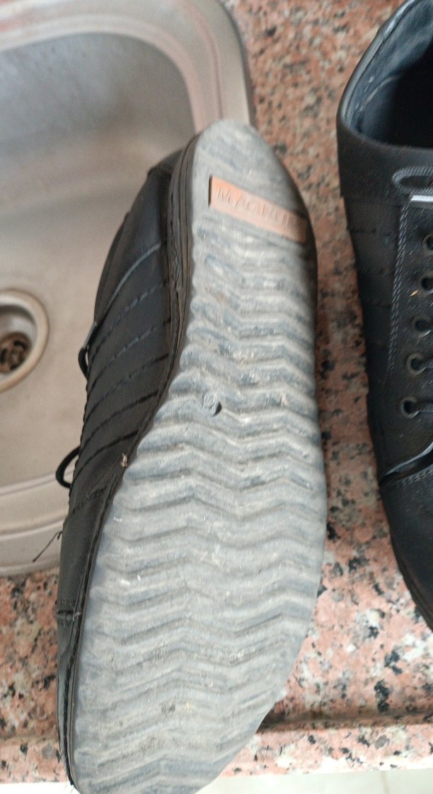 Siyah Goth Tarzı Erkek Ayakkabı Bağcıkları - Görsel 2