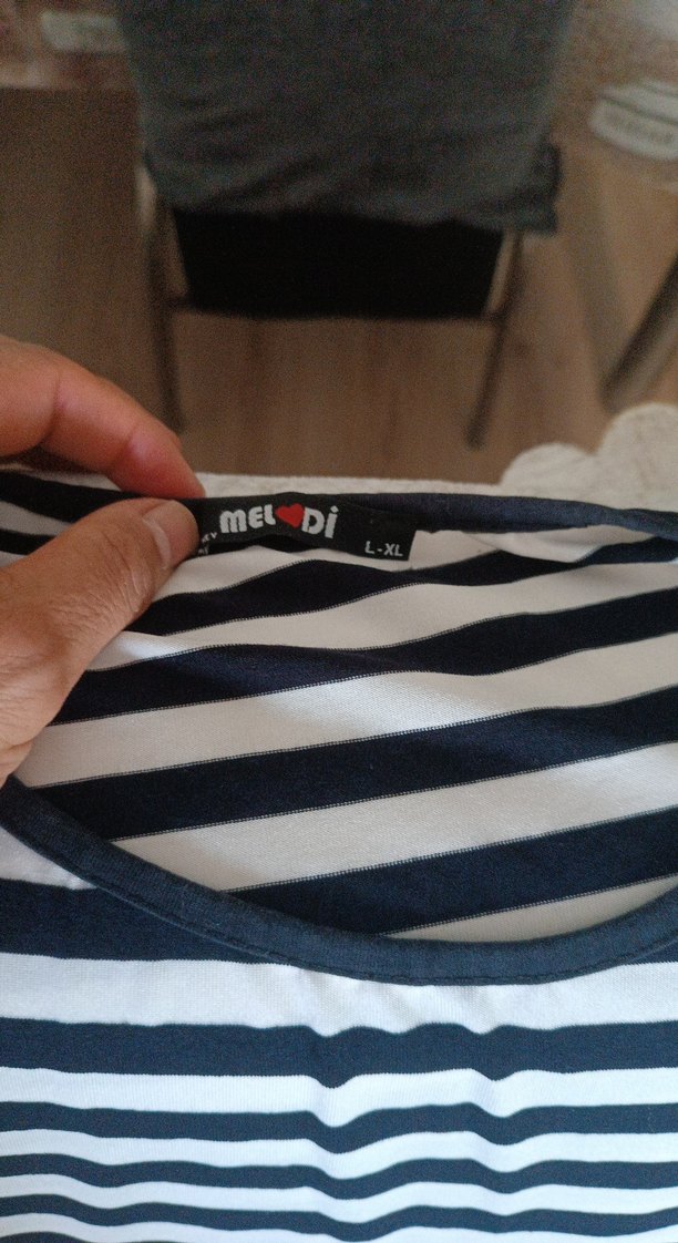 Çizgili Pilili Uzun Kadın Etek - Görsel 3