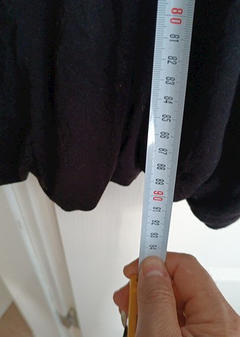 Siyah Midi penye Elbise, Salaş ve Drapeli TAM YAZLIK - Görsel 6