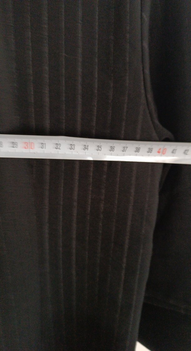 Kadın Siyah Keten Uzun elbise - Görsel 4