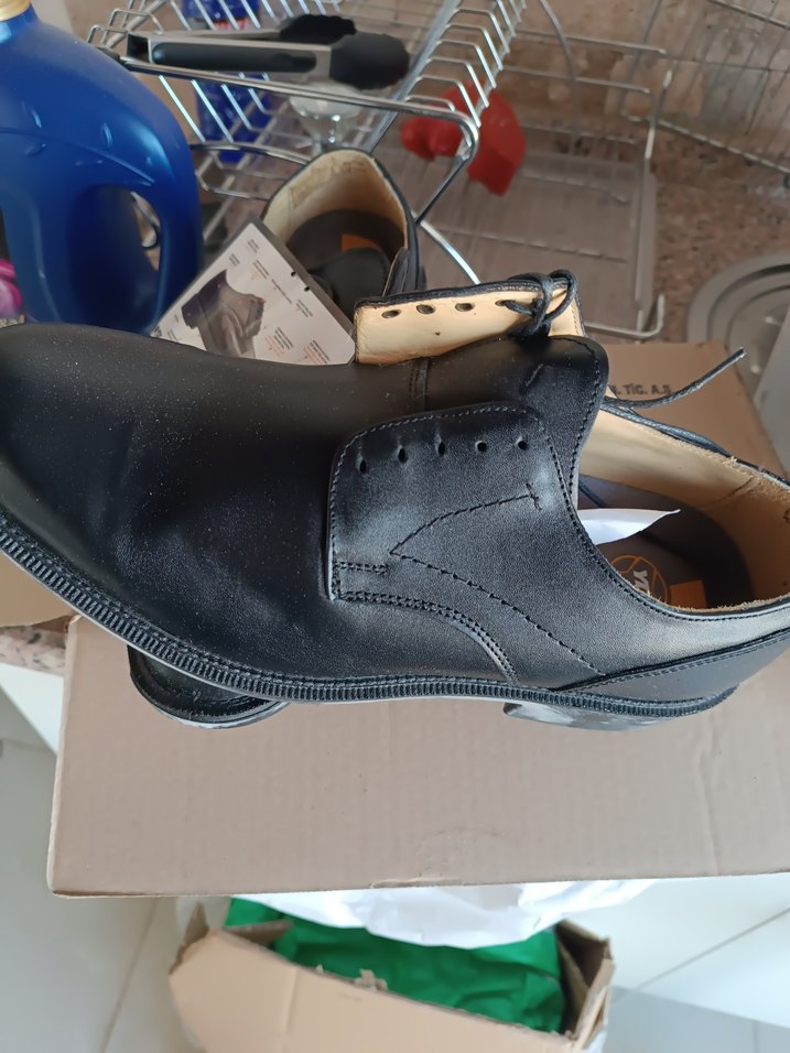 Klasik Siyah Erkek Ayakkabı deri - Görsel 2