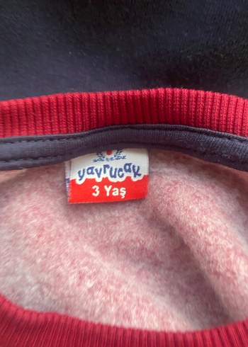 3 Yaş Beden Bordo Triko Sweatshirt ve Lacivert Pantolon Takımı