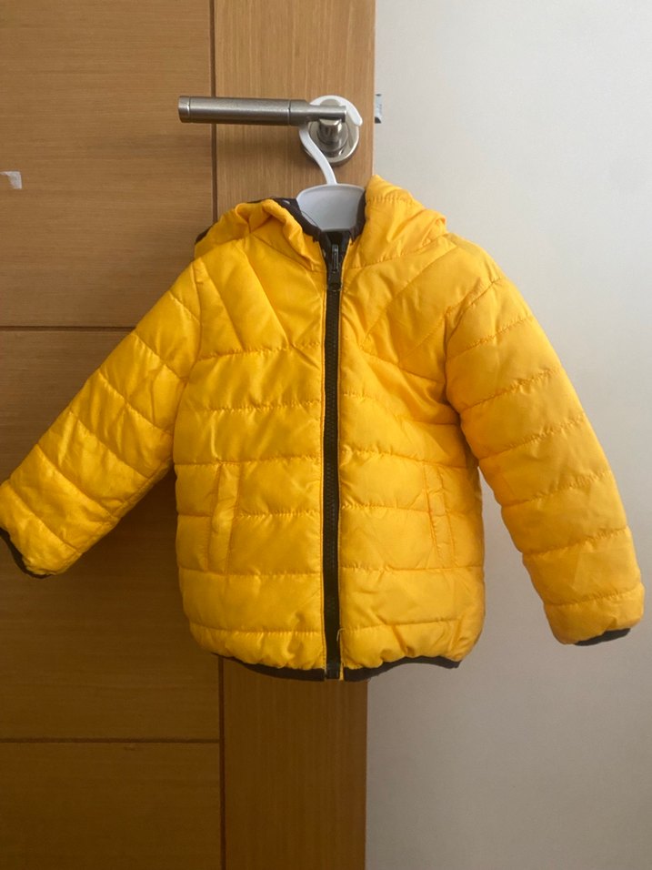 Kapüşonlu Siyah Erkek Çocuk Mont - Görsel 3