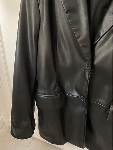 Bershka Bershka Deri blazer ceket