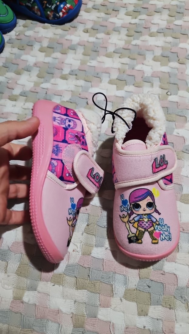 Kız Çocukları İçin Renkli Punk Tarzı Sıcak Terlik - Görsel 2