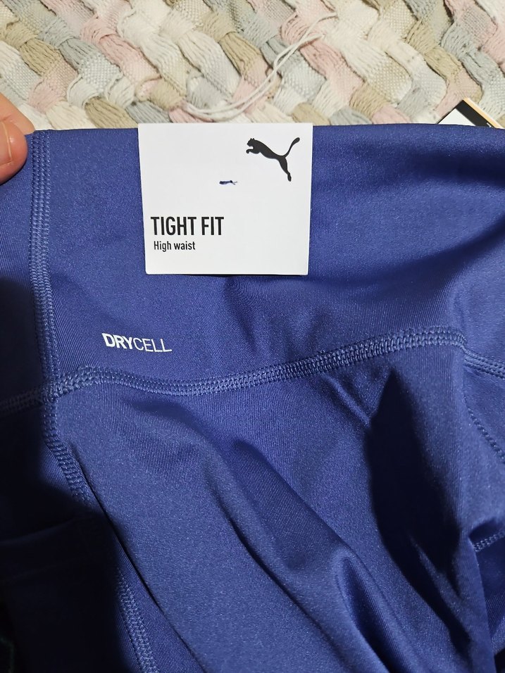 Mor Parlak Spor Taytı,Yüksek Bel Orjinal Puma nın ürünüdür. - Görsel 3