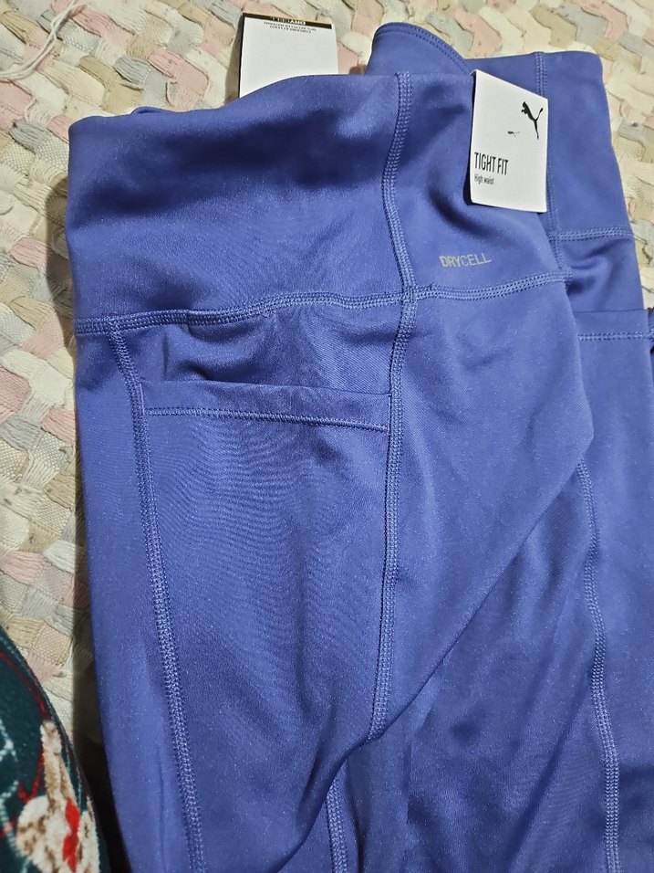 Mor Parlak Spor Taytı,Yüksek Bel Orjinal Puma nın ürünüdür. - Görsel 4