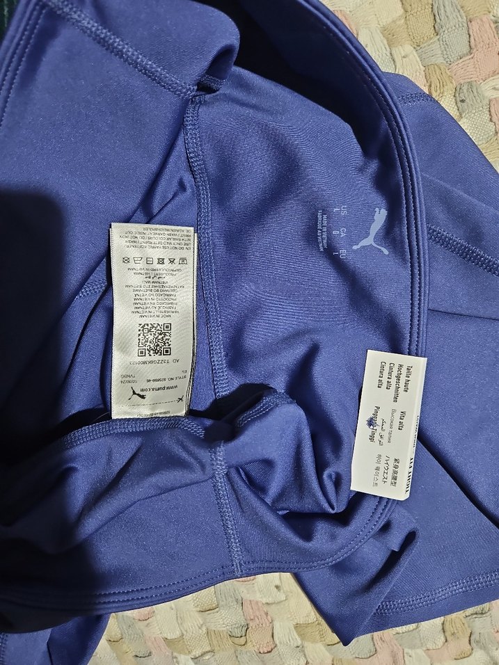 Mor Parlak Spor Taytı,Yüksek Bel Orjinal Puma nın ürünüdür. - Görsel 2