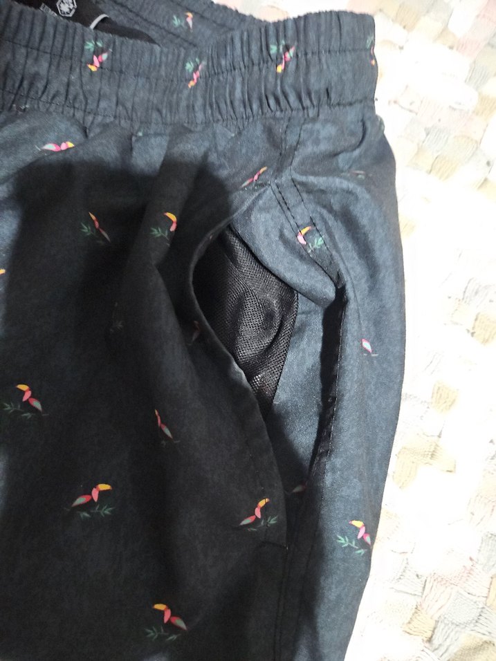 Gri Desenli Erkek Deniz Şortu - Görsel 4