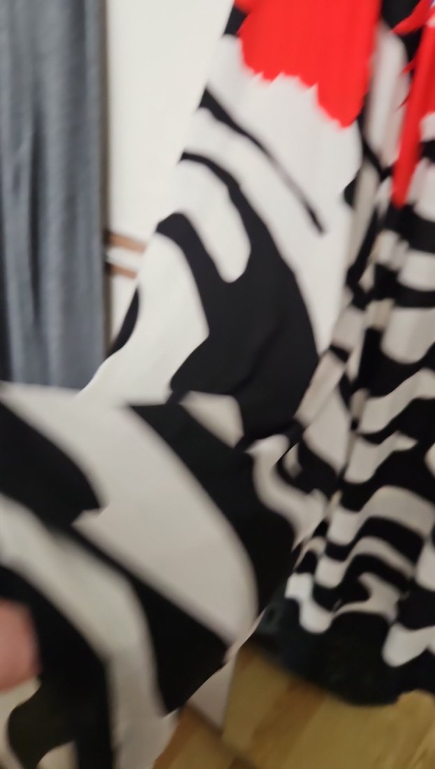 Çiçekli ve Zebra Desenli Uzun Bohem Tulum - Görsel 2