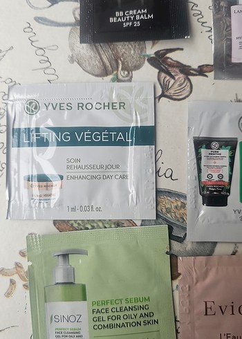  Beden Yves Rocher ,Lancome numuneler