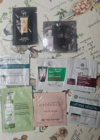 Yves Rocher ,Lancome numuneler