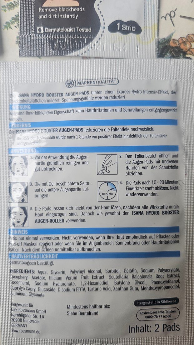 ISANA Hidro Booster Göz ve Burun Maskeleri - Görsel 3