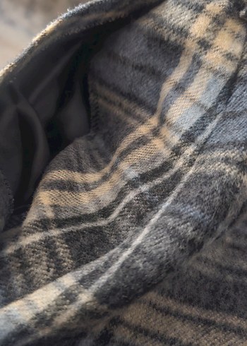 Gri Ekoseli Kışlık Etek - Görsel 6