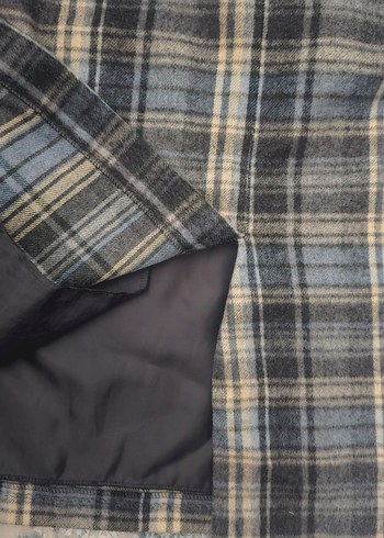 Gri Ekoseli Kışlık Etek - Görsel 5