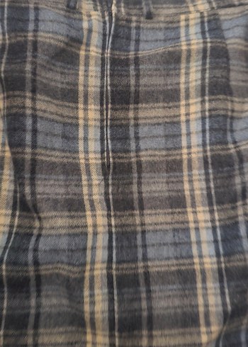 Gri Ekoseli Kışlık Etek - Görsel 4