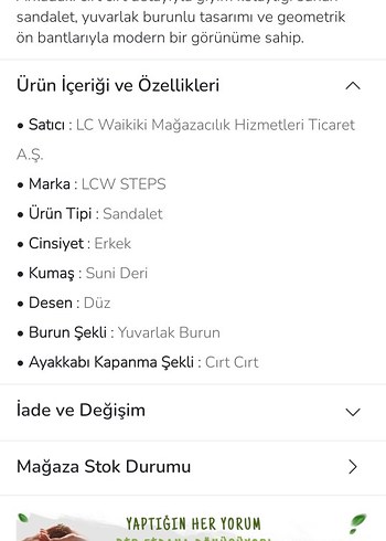 Kahverengi Erkek Deri Tokalı Sandalet - Görsel 6