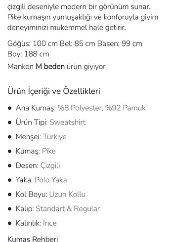 Çizgili Uzun Kollu Polo Tişört - Görsel 8
