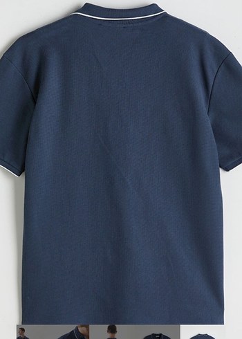 Erkek Lacivert Polo Yaka Tişört - Görsel 6