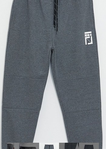 Erkek Gri Rahat Kesim Eşofman Altı - Görsel 6