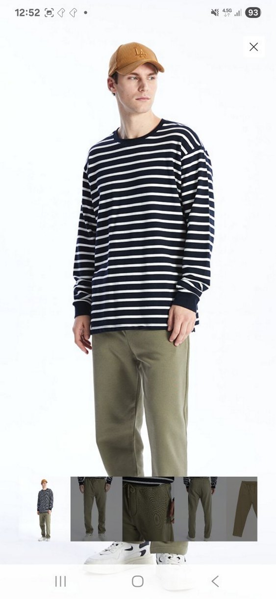 Kemerli Erkek Haki Outdoor Eşofman Altı - Görsel 4