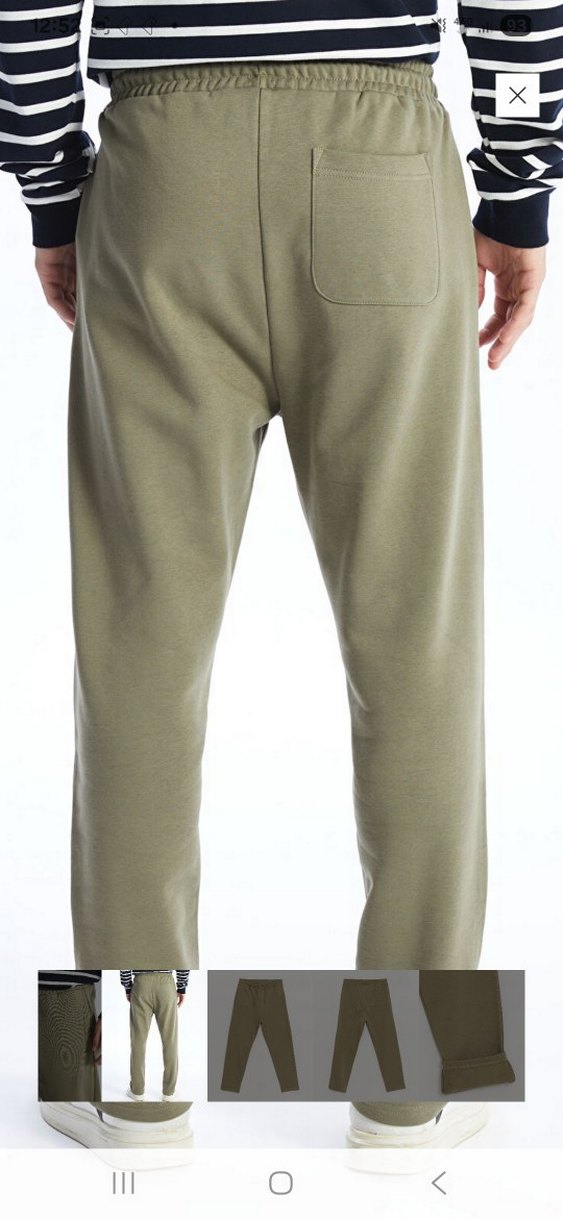 Erkek Haki Kemerli Outdoor Eşofman Altı - Görsel 2