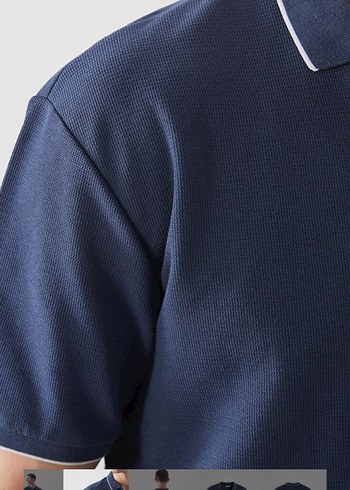 Lacivert Erkek Polo Yaka Tişört - Görsel 3