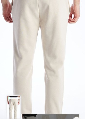 Beyaz Erkek Regular Fit Sweatpant - Görsel 4