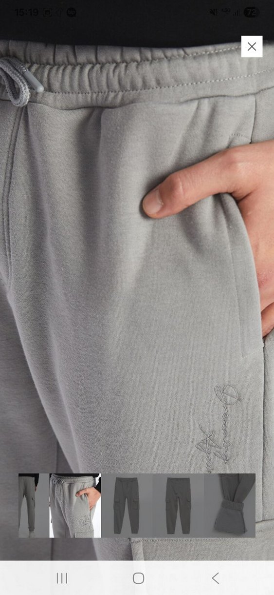 Gri Kemerli Rahat Outdoor Eşofman Altı - Görsel 4