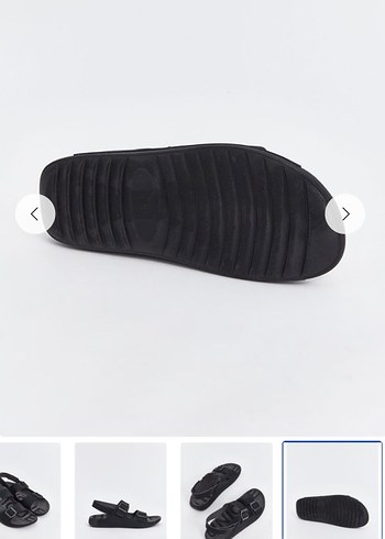 Siyah Erkek Günlük Toka Detaylı Sandalet - Görsel 4