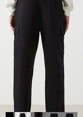 Erkek Siyah Düz Street Wear Pantolon - Görsel 7
