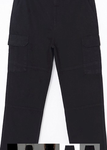 Erkek Siyah Düz Street Wear Pantolon - Görsel 9