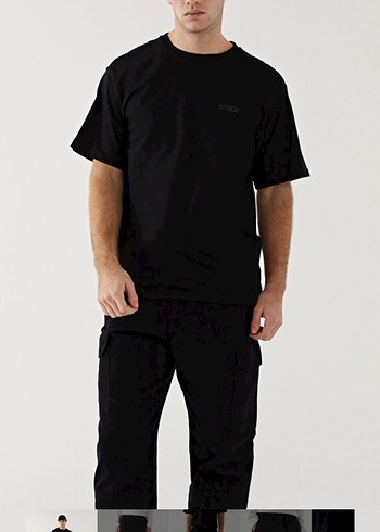 Erkek Siyah Düz Street Wear Pantolon - Görsel 3