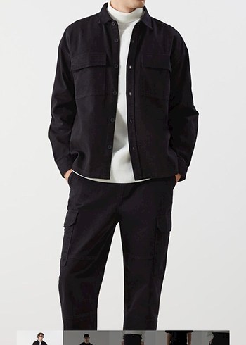 Erkek Siyah Düz Street Wear Pantolon - Görsel 2