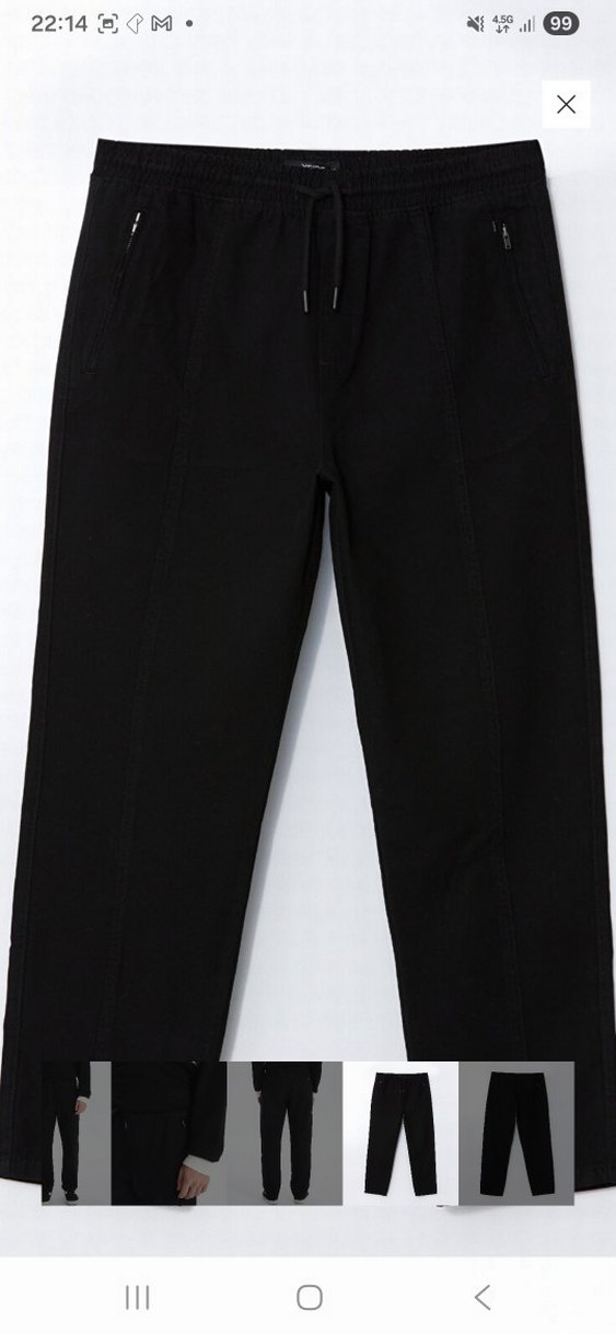 Siyah Kemerli Erkek Normal Kesim Pantolon - Görsel 5