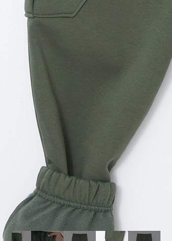 Erkek Haki Bel Detaylı Regular Fit Pantolon - Görsel 6