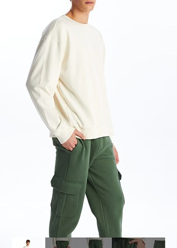 Erkek Haki Bel Detaylı Regular Fit Pantolon - Görsel 2