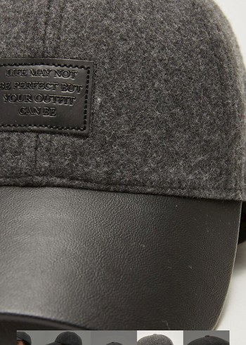 Gri  Kışlık Şapka - Görsel 2
