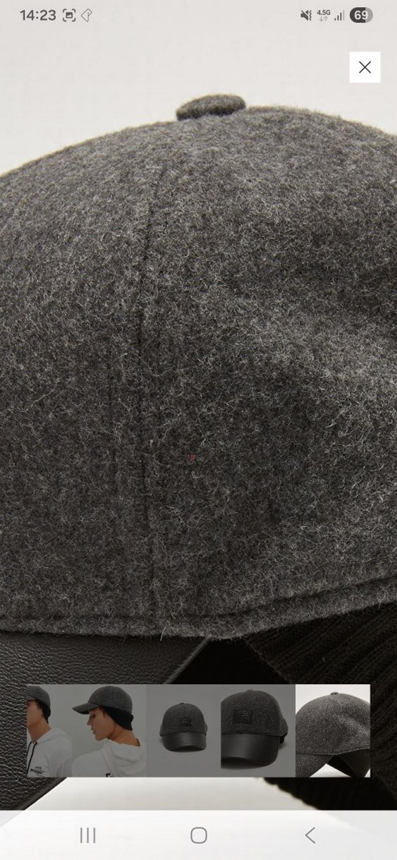 Gri  Kışlık Şapka - Görsel 3