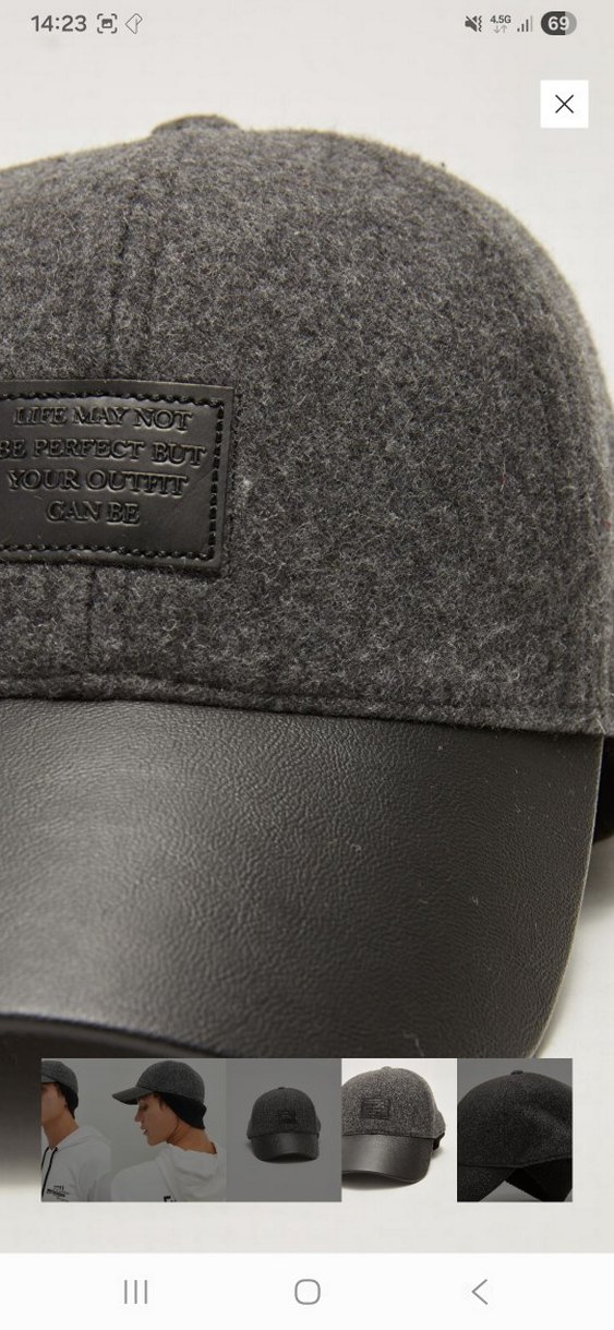 Gri  Kışlık Şapka - Görsel 2