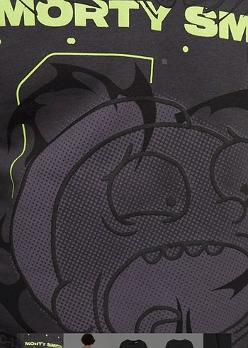 Gri Baskılı Erkek Sweatshirt - Görsel 4