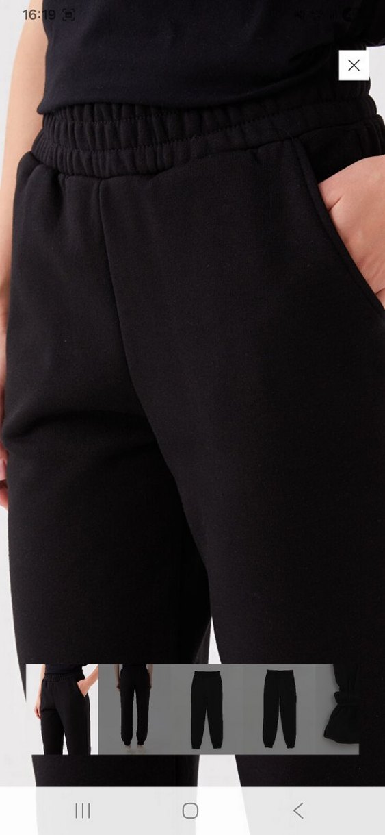 Siyah Kadın Regular Fit Sweatpant - Görsel 4