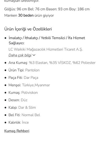 Bej Erkek Pantolon - Regular Fit, Midi Boy - Görsel 9