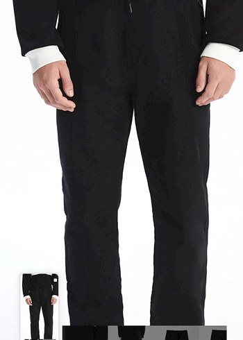 Siyah Kemerli Regular Fit Erkek Pantolon - Görsel 2