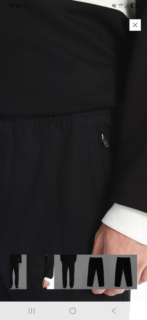 Siyah Kemerli Regular Fit Erkek Pantolon - Görsel 4