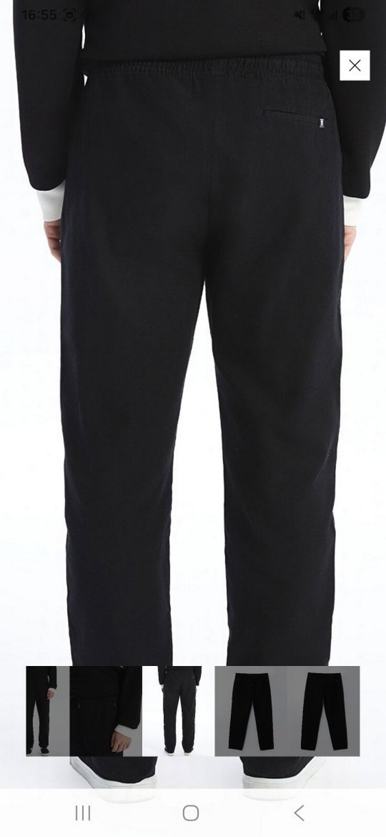 Siyah Kemerli Regular Fit Erkek Pantolon - Görsel 5