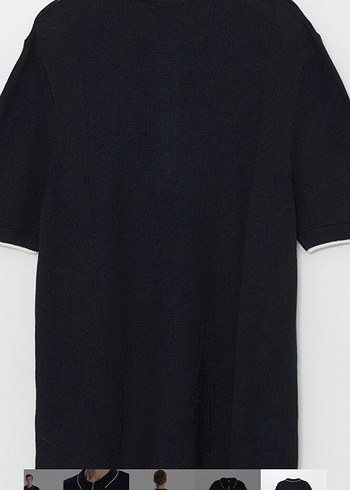 Lacivert Fermuarlı Erkek Polo Tişört - Görsel 6